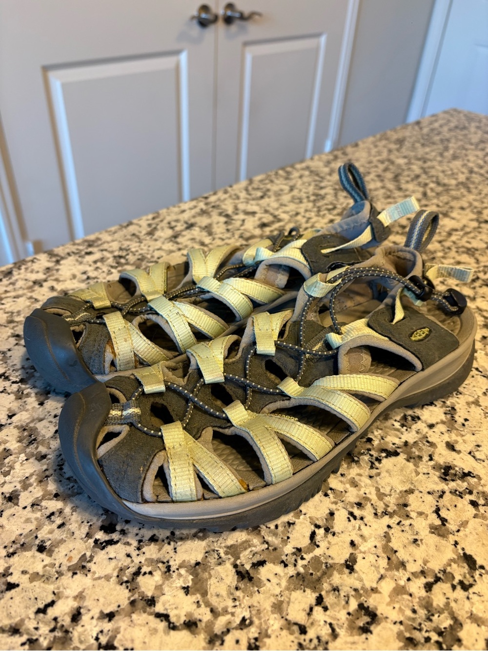 Keen Women’s Olive Green and Yellow Sport Sandals